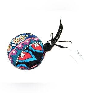 Vera Bradley Floral Tape Measure Vintage  Keychain NWT